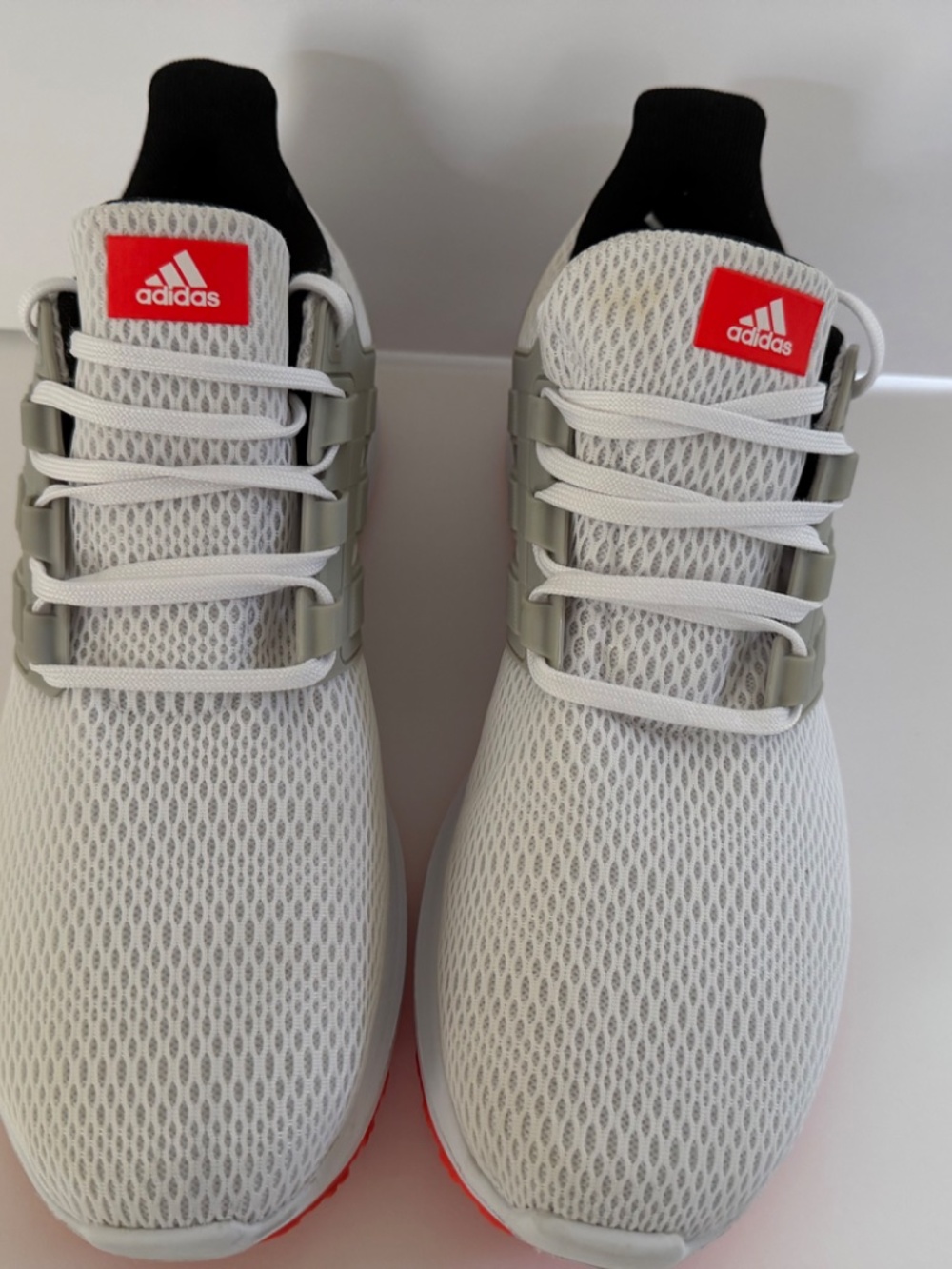 adidas Ultimashow White Grey Solar Red - Men's Size 12